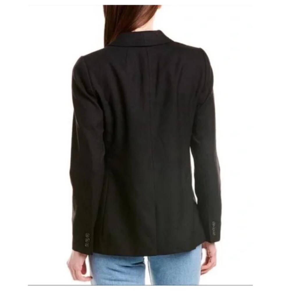 J.Crew Parke Wool Blazer Black Classic Tailored Workwear Jacket, size 2 - Picture 14 of 15